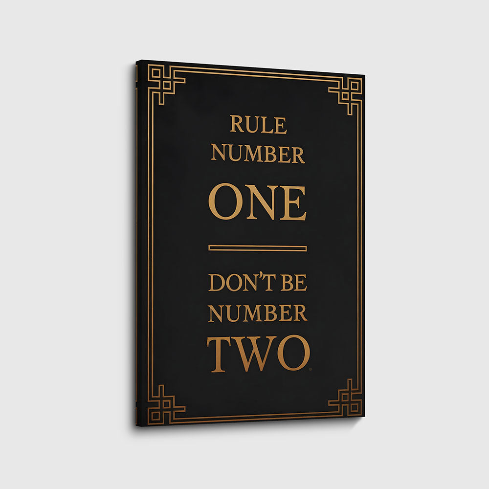 canvas schilderij rule one