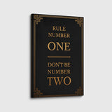 canvas schilderij rule one