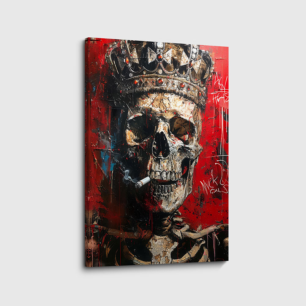 canvas schilderij skull king