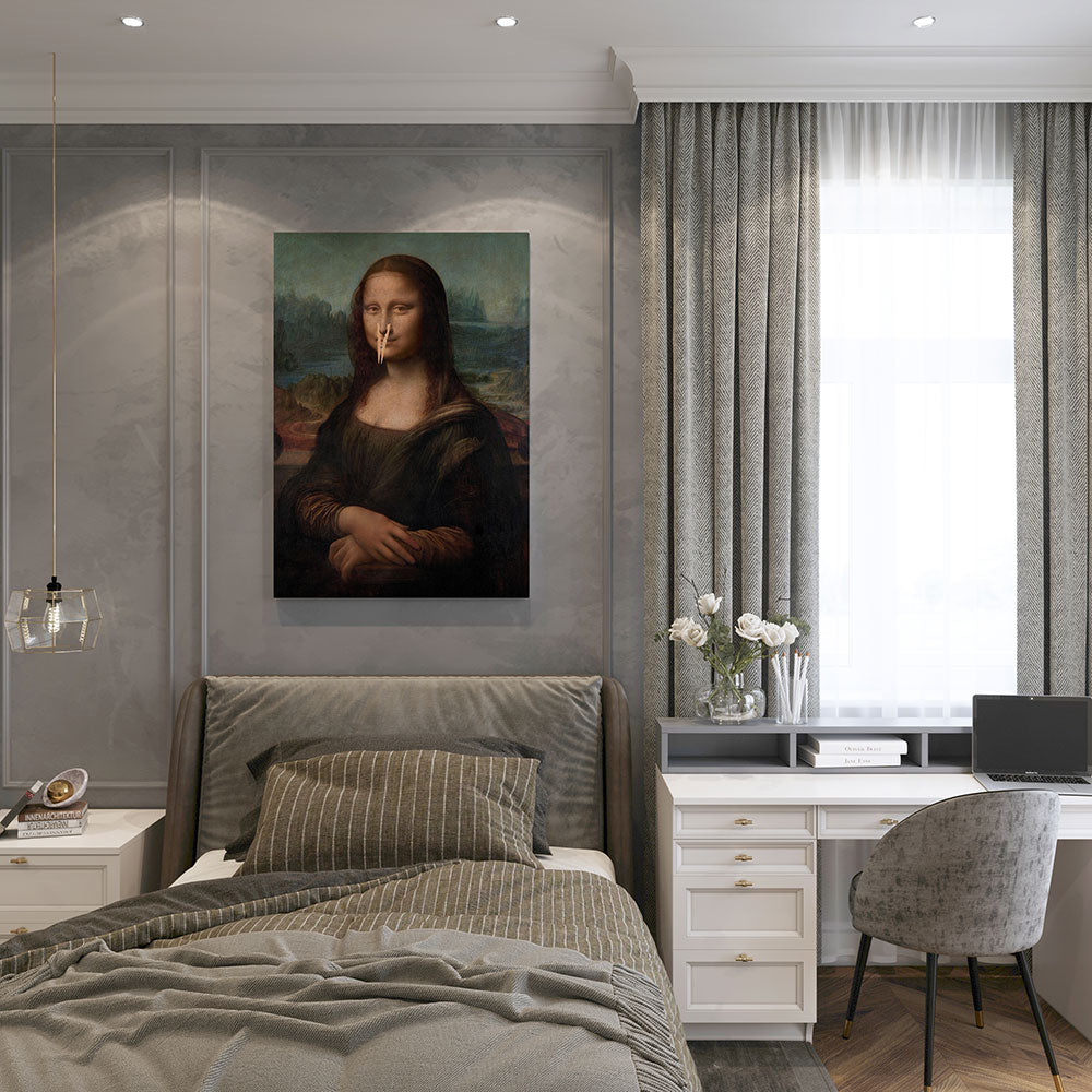 canvas schilderij smelly lisa slaapkamer