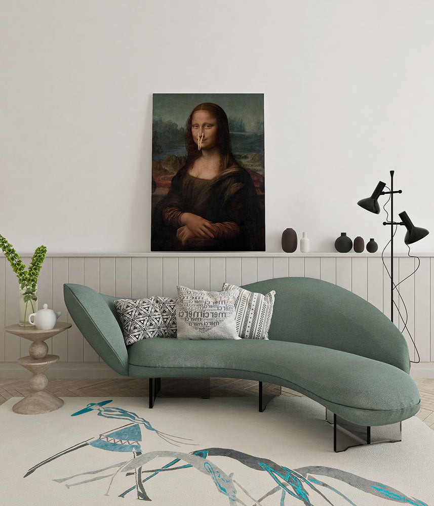 canvas schilderij smelly lisa wachtruimte