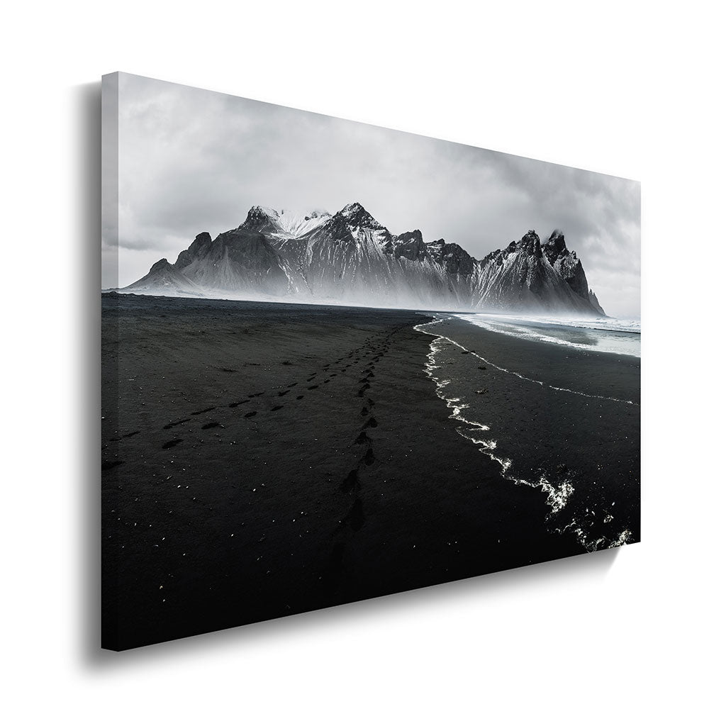 canvas schilderij snowcap mountain