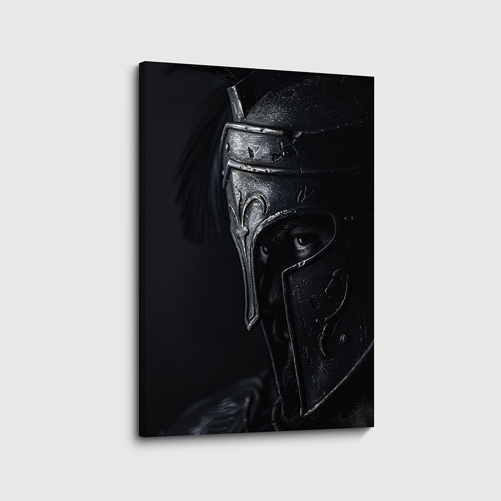 canvas schilderij spartaanse vechter