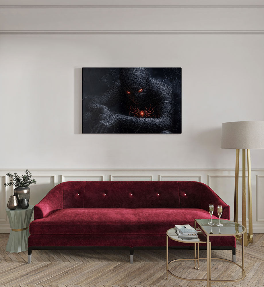 canvas schilderij spidermummy kamer