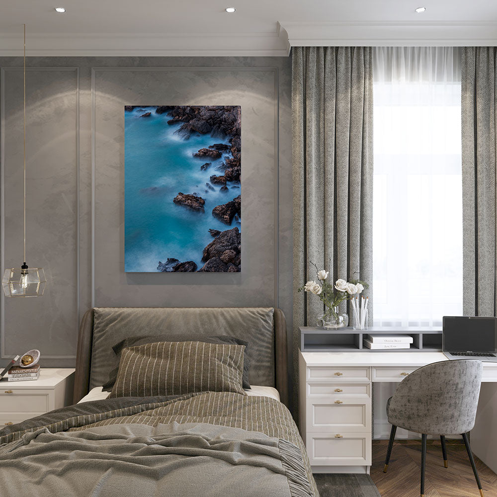 canvas schilderij steamy sea slaapkamer