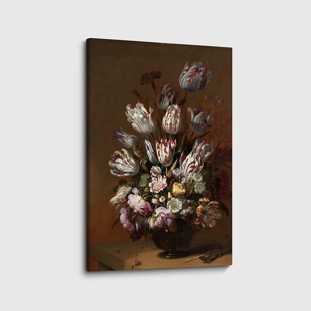 canvas schilderij stilleven met bloemen