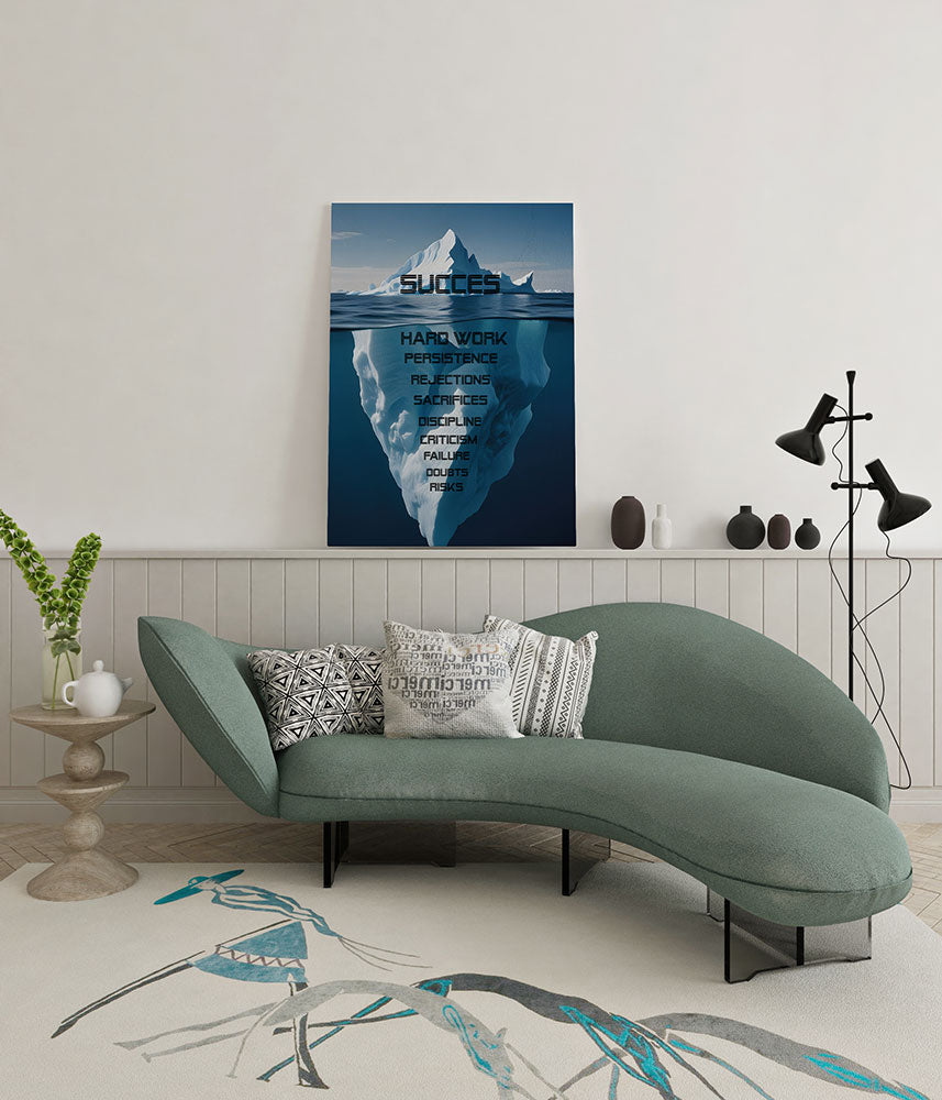 canvas schilderij succes wachtruimte