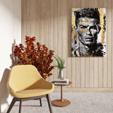 canvas schilderij the legend zijkant