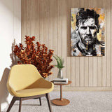 canvas schilderij the maestro zijkant
