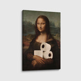 canvas schilderij toilet lisa