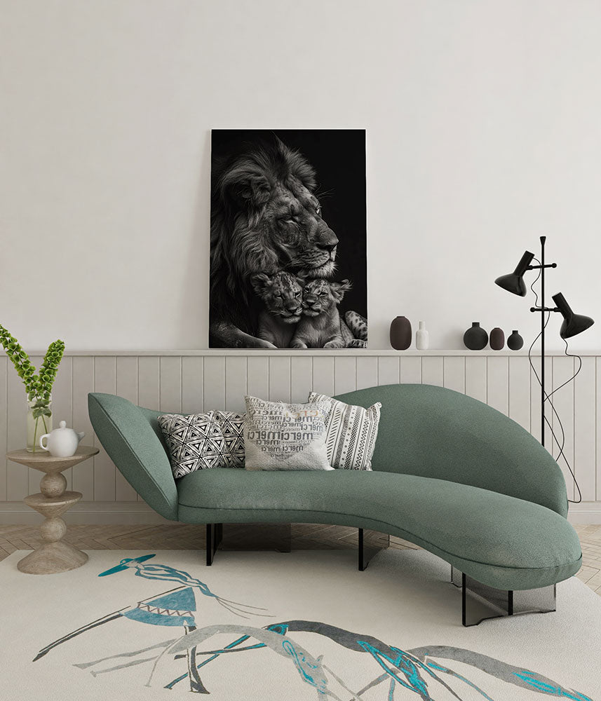 canvas schilderij trots van de leeuw wachtruimte