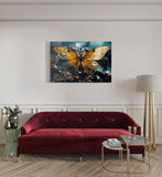canvas schilderij vlinder kamer