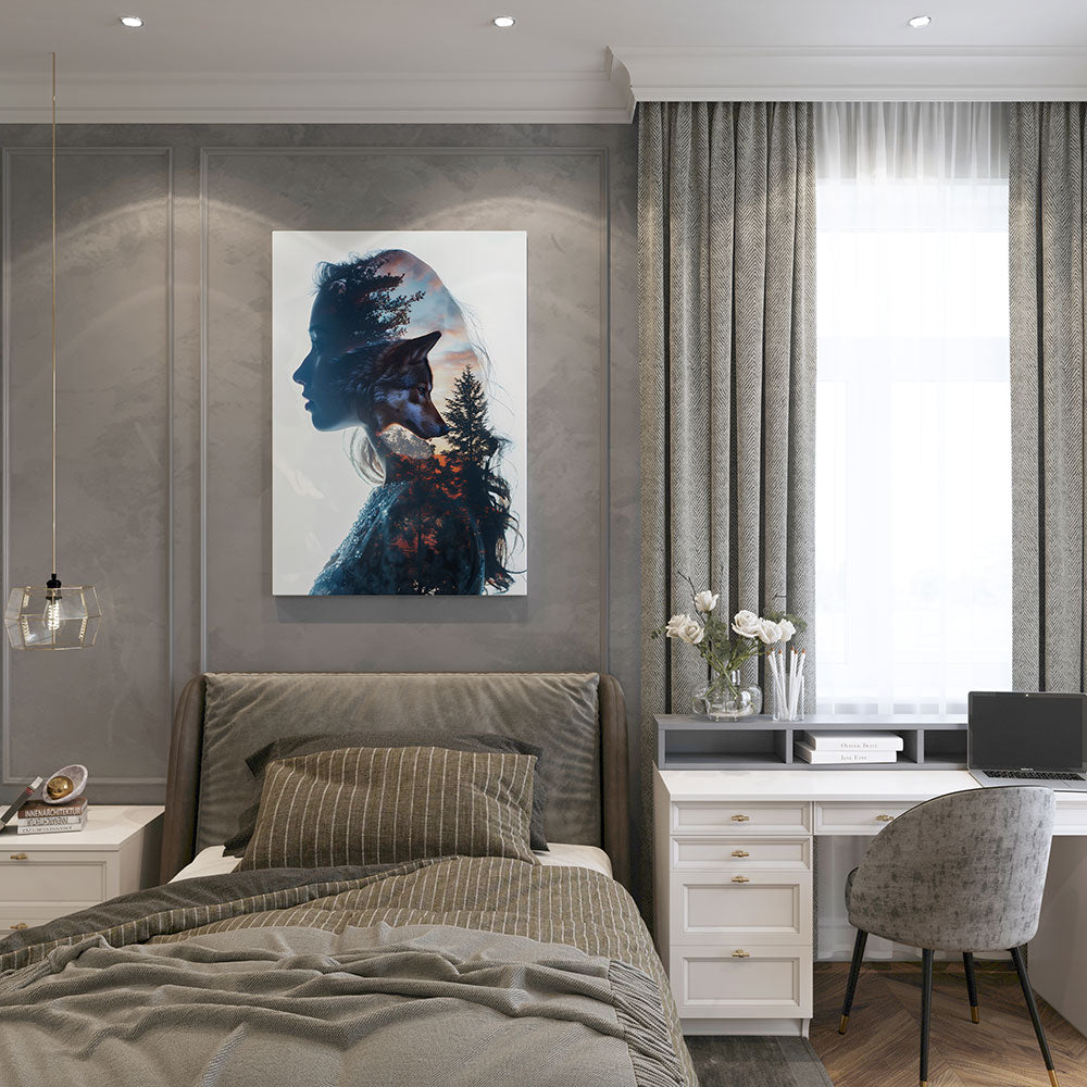 canvas schilderij wilde ziel slaapkamer