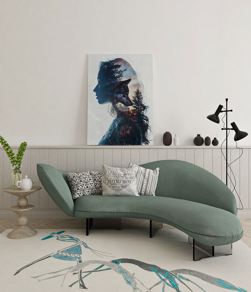 canvas schilderij wilde ziel wachtruimte