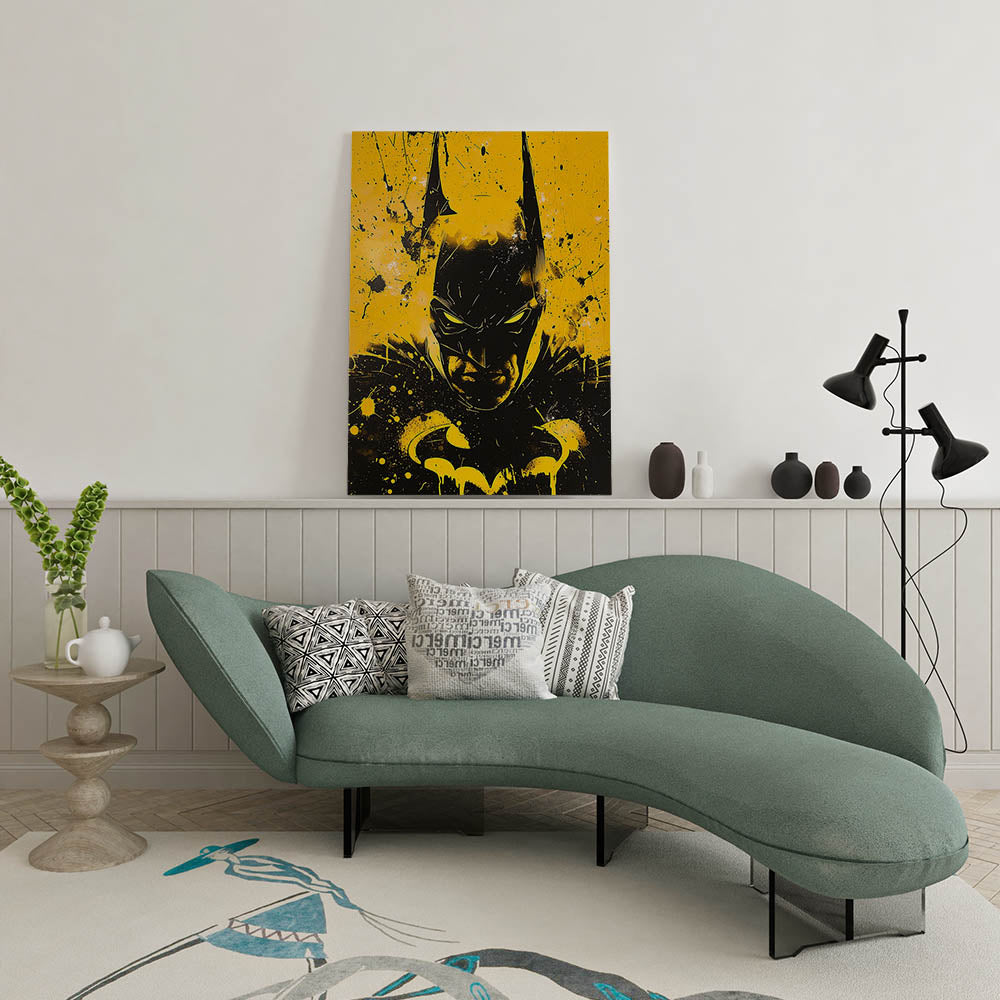 canvas schilderij yellow knight wachtruimte 1