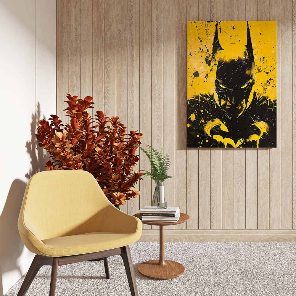 canvas schilderij yellow knight zijkant