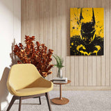 canvas schilderij yellow knight zijkant
