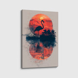 Canvas Schilderij Zonsondergang Elegantie