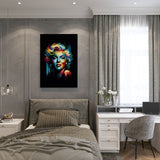 canvas wanddecoratie abstract marylin slaapkamer