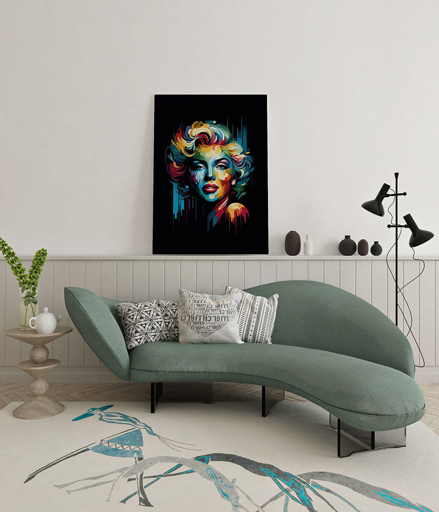 canvas wanddecoratie abstract marylin wachtruimte 1