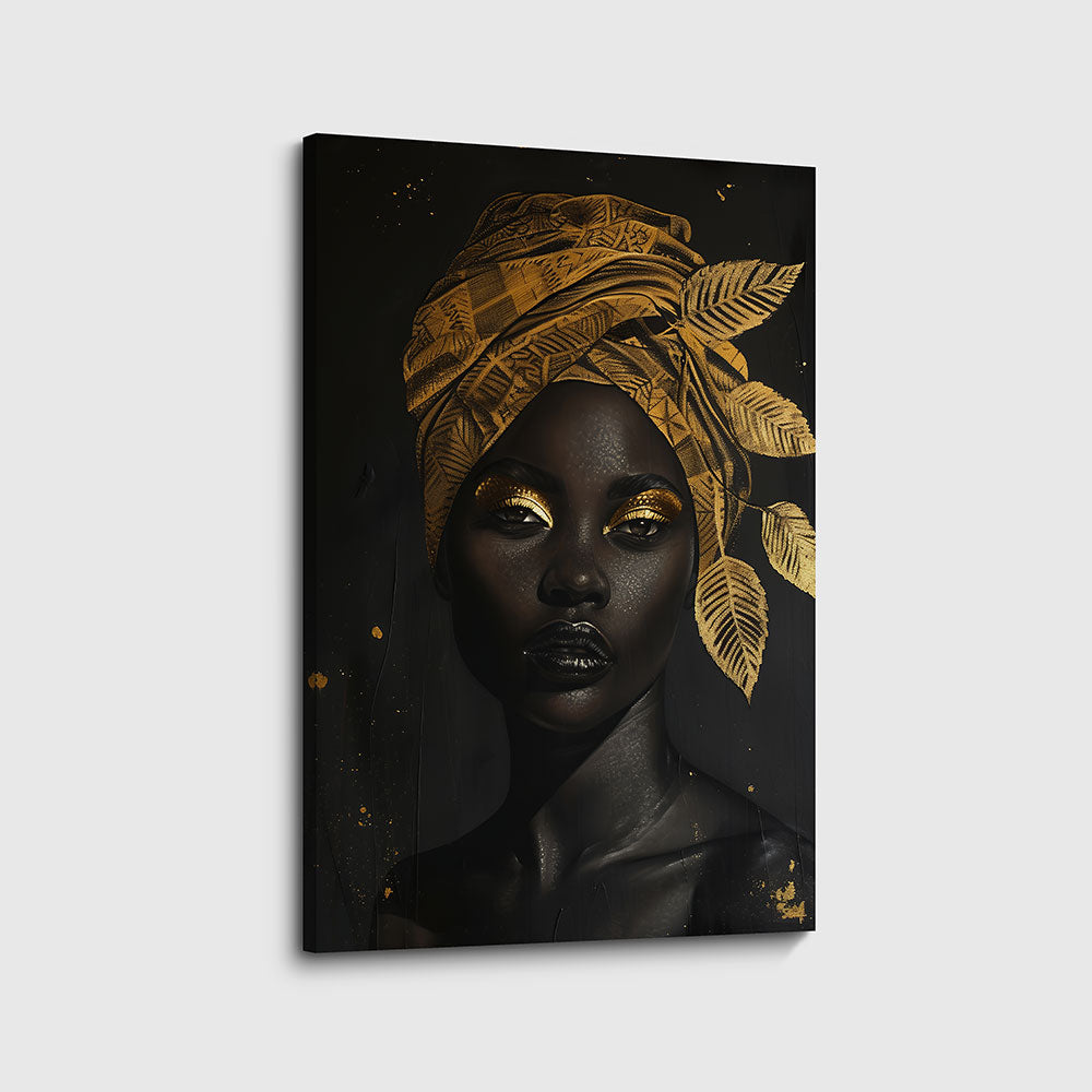 canvas wanddecoratie african woman portret