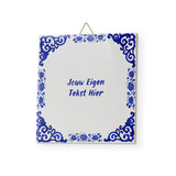 Delfts Blauw tegeltje klassiek Eigen Tekst