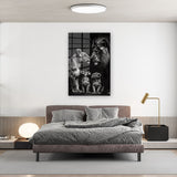 glasschilderi leeuwenband wanddecoratie 5