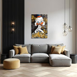 glasschilderij Hustle duck woonkamer 4