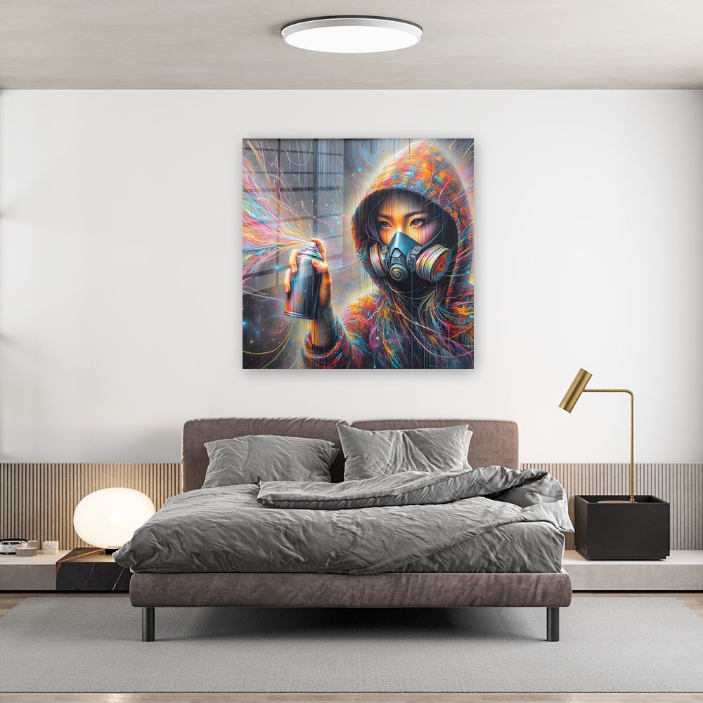 glasschilderij-abstract-woman-spraycan-slaapkamer-3