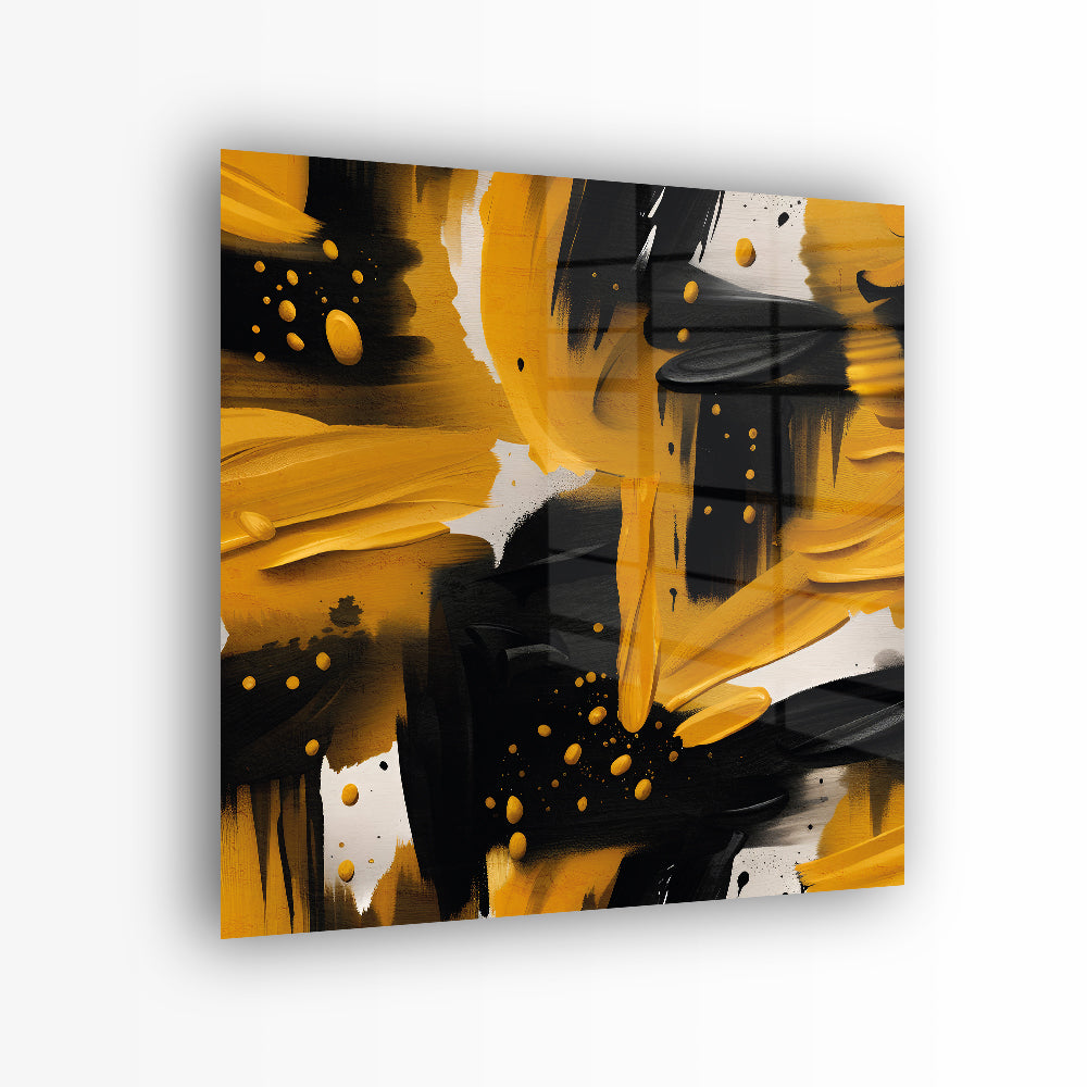 glasschilderij-abstract-zwart-met-geel-voorkant