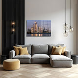 glasschilderij abu dhabi skyline woonkamer 5