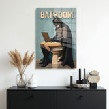 glasschilderij batroom muur