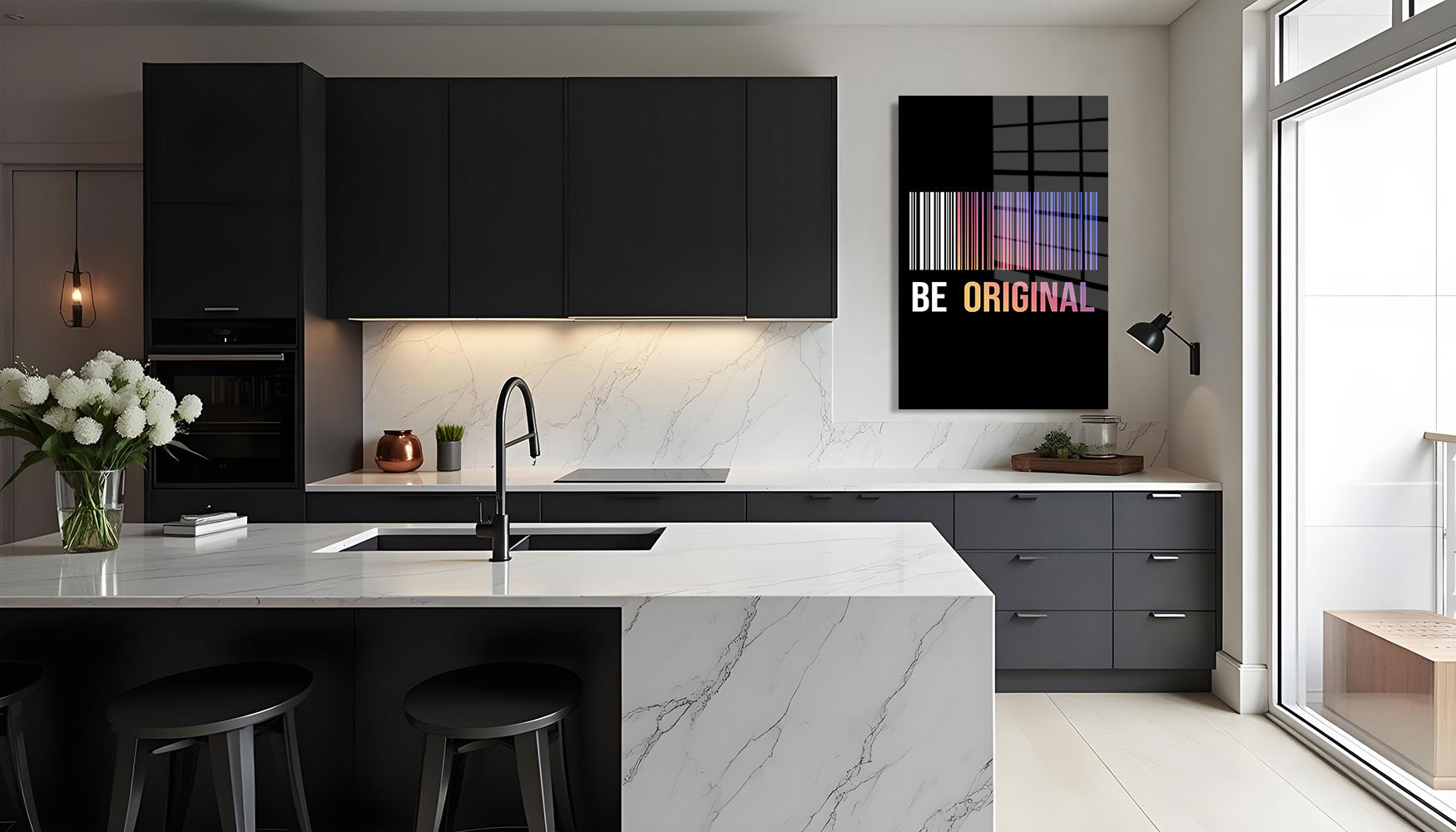 glasschilderij be original portret