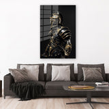 glasschilderij black gold gladiator 2