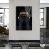 glasschilderij-body-art-zwart-goud-huiskamer
