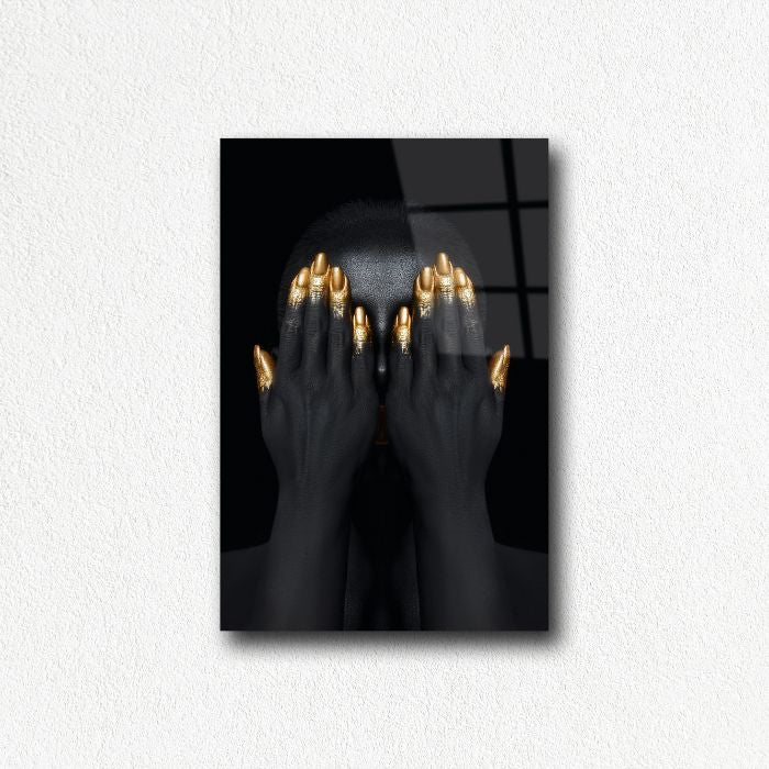 glasschilderij-body-art-zwart-goud