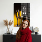glasschilderij champagne bottle ugc