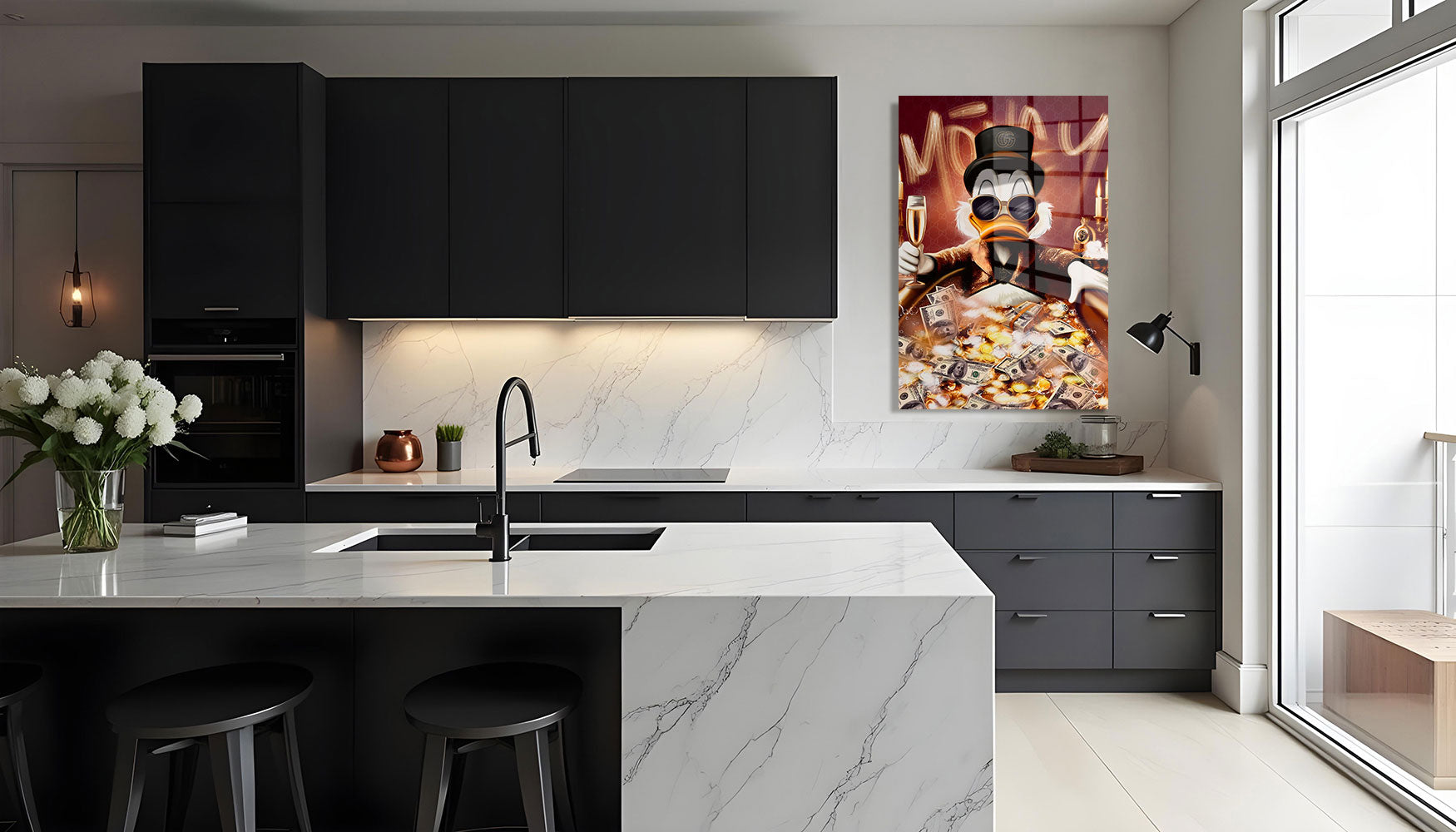 glasschilderij dagobad Keuken