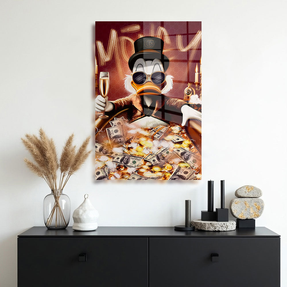 glasschilderij dagobad muur