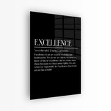 glasschilderij excellence zwart wit voorkant