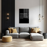 glasschilderij excellence zwart wit woonkamer 4