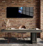 glasschilderij fantasy planet kantoor