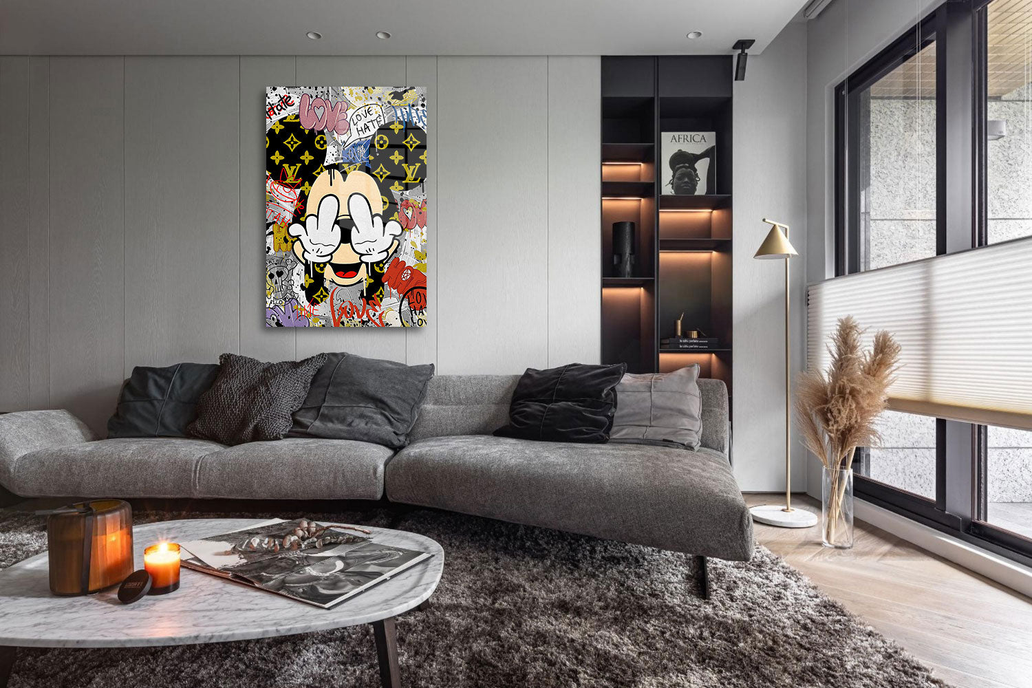 glasschilderij fu mouse woonkamer 5