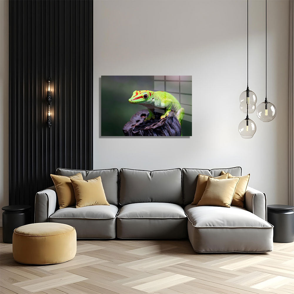 glasschilderij gekko woonkamer 5