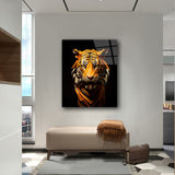 glasschilderij-geometrische-tijger-muur