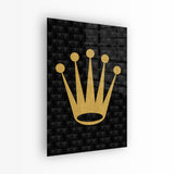 glasschilderij golden crown voorkant