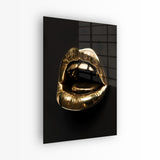 glasschilderij golden mouth voorkant