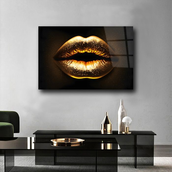 glasschilderij-gouden-lippen-woonkamer