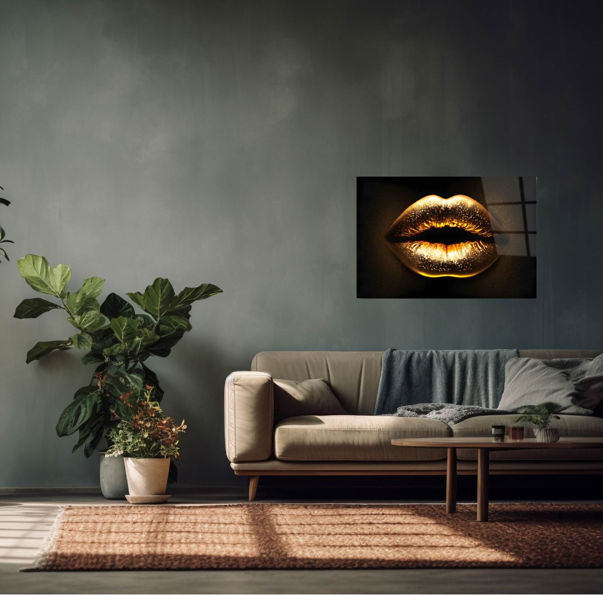 glasschilderij-gouden-lippen-woonkamer_1