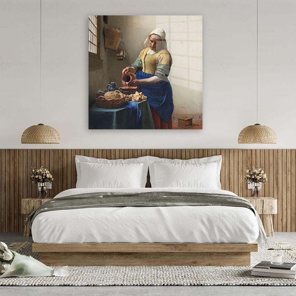 glasschilderij-het-melkmeisje-slaapkamer-3